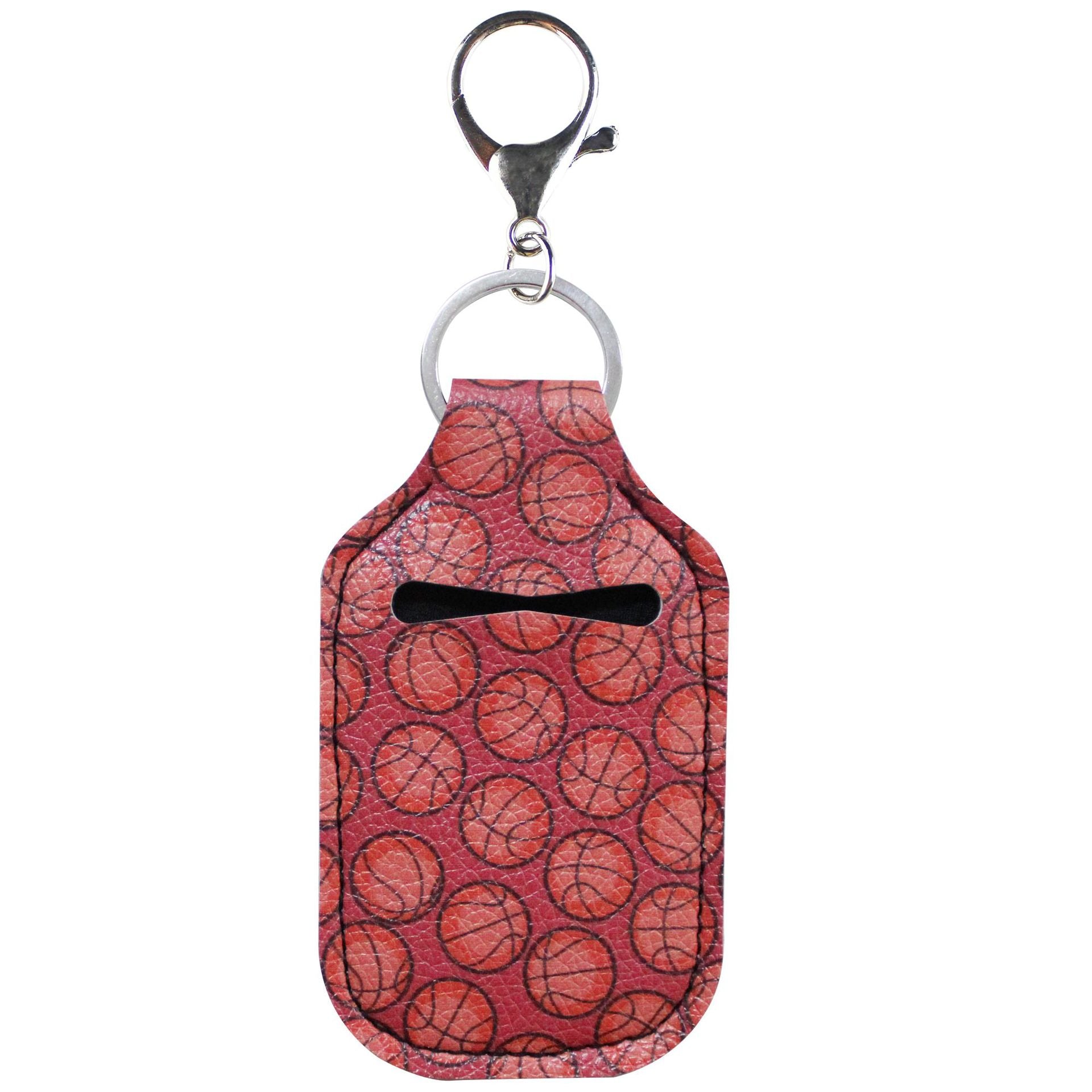 Wholesale Sports Hand Sanitizer Leather Case Key Chain